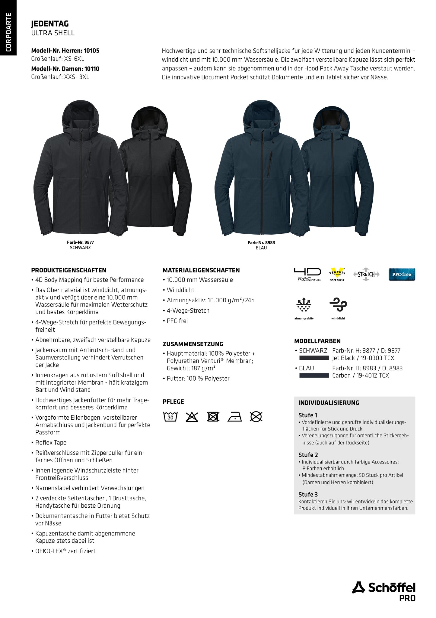 Jedentag Herren | UNIVERSELLE SOFTSHELLJACKE