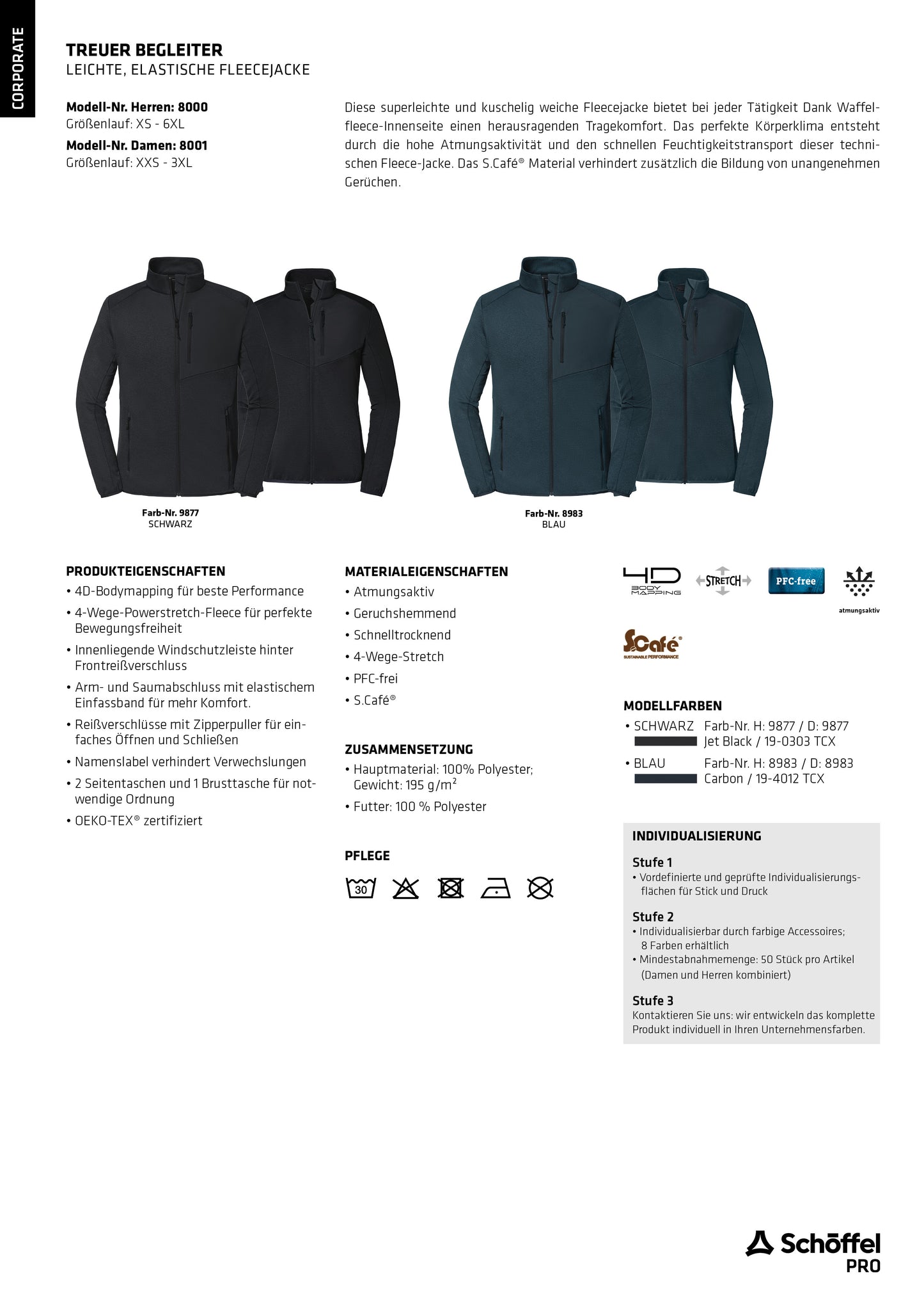 Treuer Begleiter Herren | LEICHTE, ELASTISCHE FLEECEJACKE
