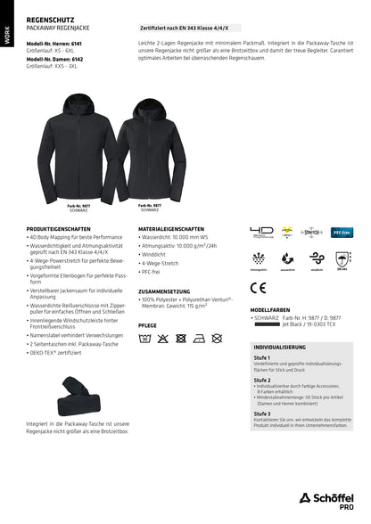 Regenjacke Damen | PACKAWAY REGENJACKE
